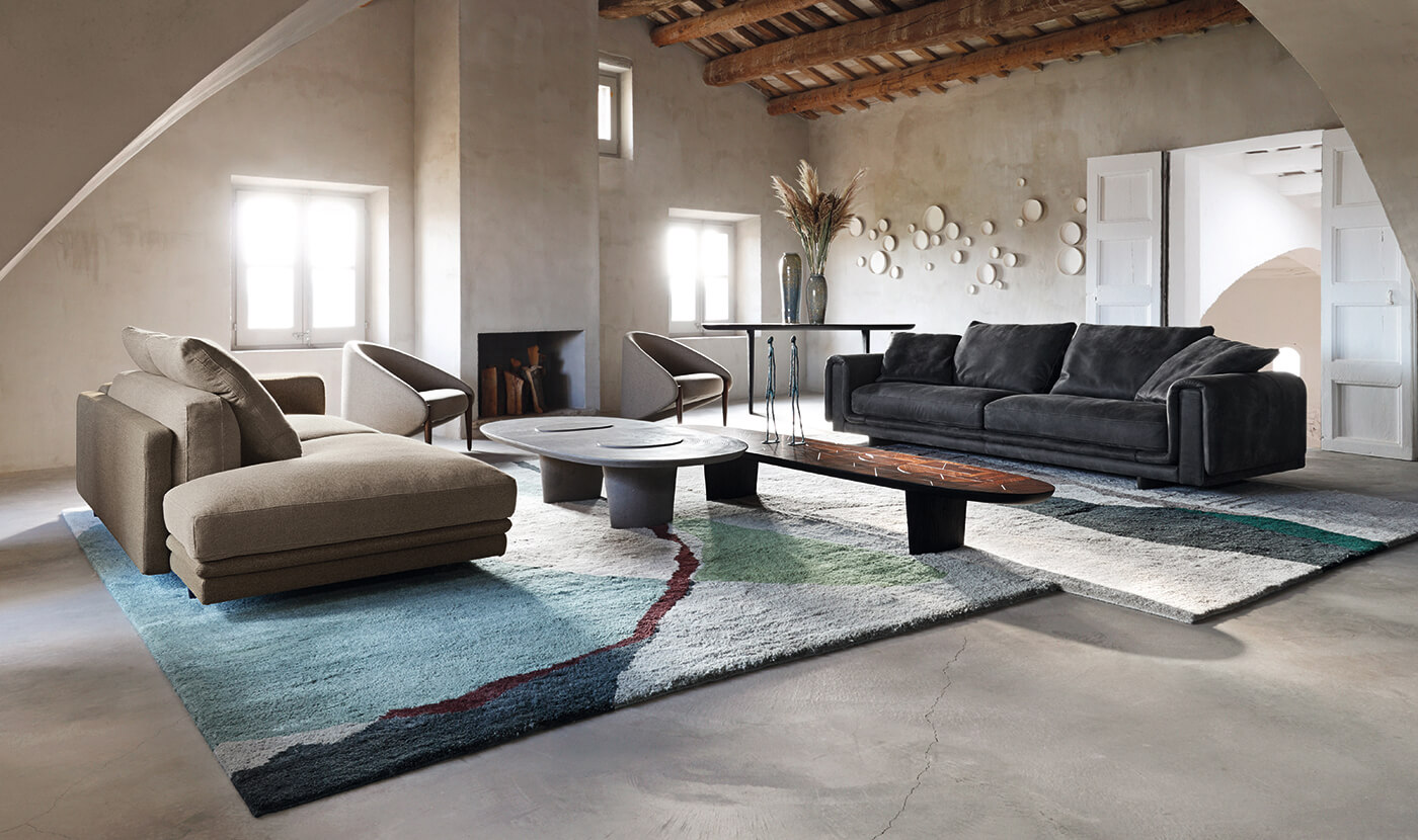 ROCHE BOBOIS ロッシュボボア 3人掛ソファ - ソファ